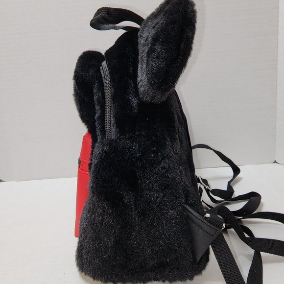 New Mickey Mouse Faux Fur Backpack with Ears from Bioworld main image 4